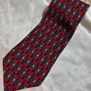 Vintage Robert Talbott Best of Class Red Red Silk Pattern Tie